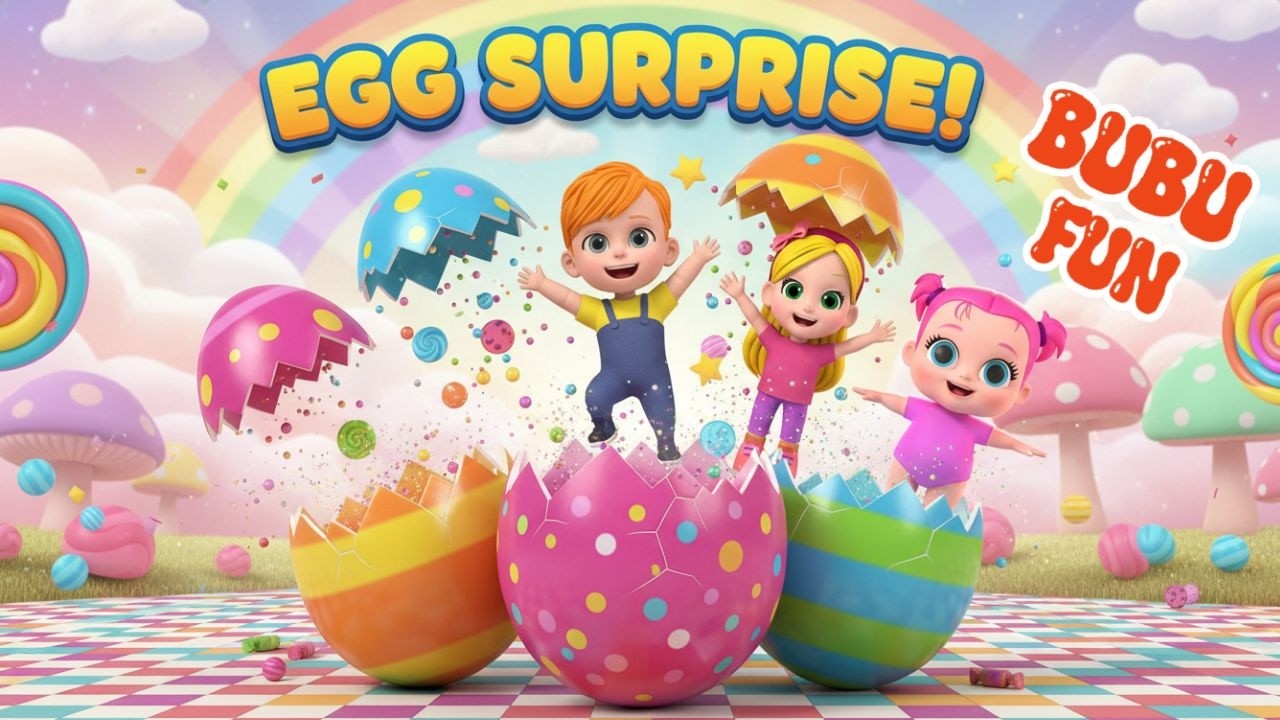 Egg Surprise Song for Kids | Colorful Surprise Eggs | Learn Colors Nursery Rhymes & Kids Songs