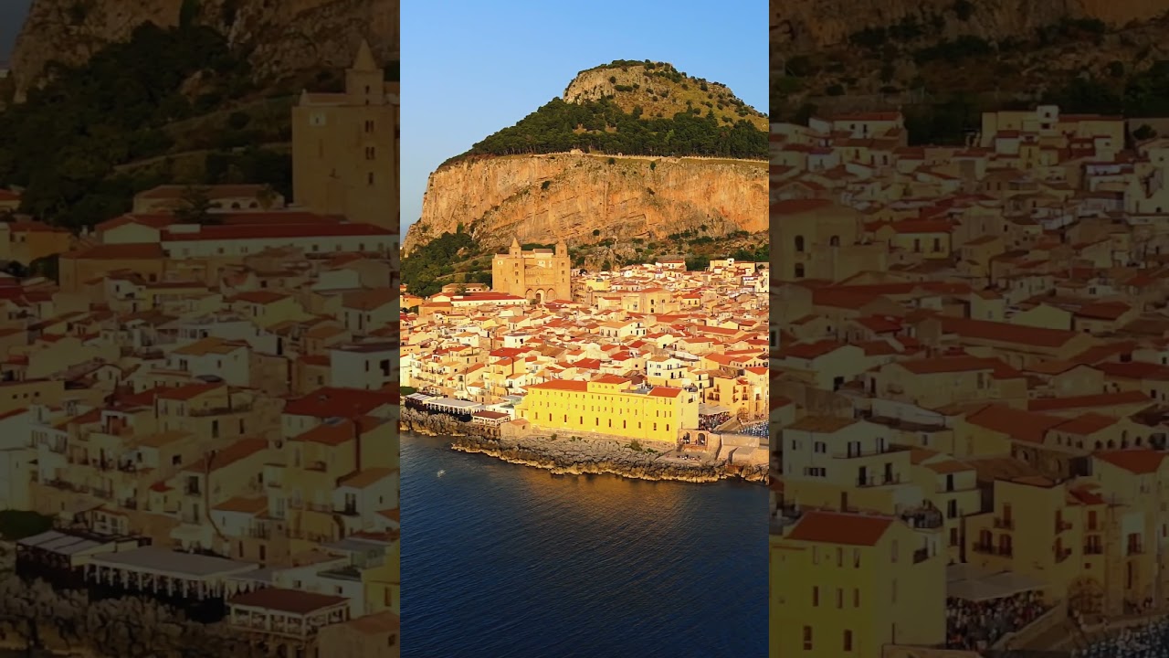 Cefal&ugrave; dall&rsquo;alto: bellezza senza filtri 🚁 #drone #droneitalia #dji #mare #naturesounds