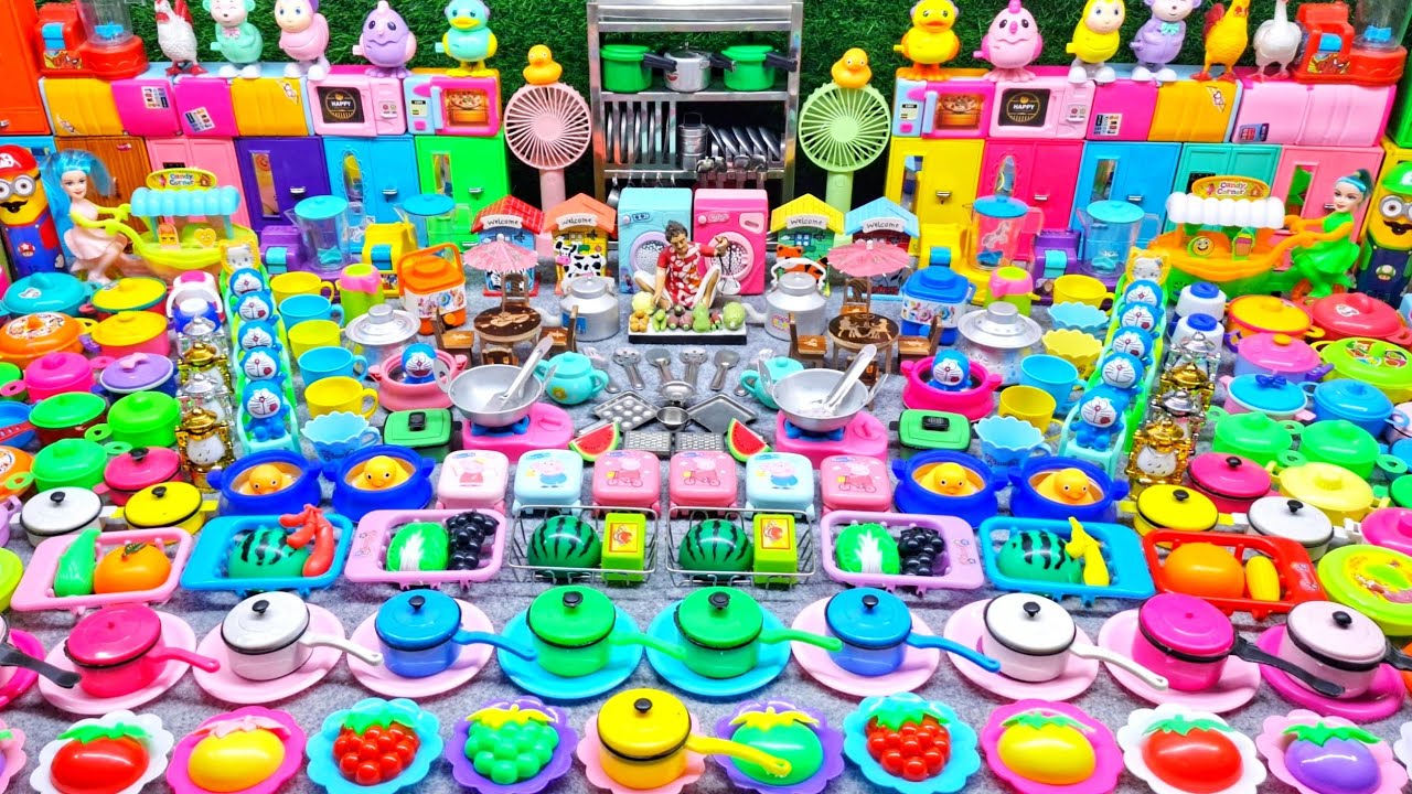 6 Mini Kitchen Set Collection for Kids Playing | Unboxing Kids Kitchen Sete