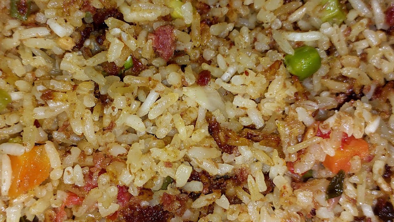Classic Jamaican Seasoned Rice with Cornbeef #food #onepotmeals #rice