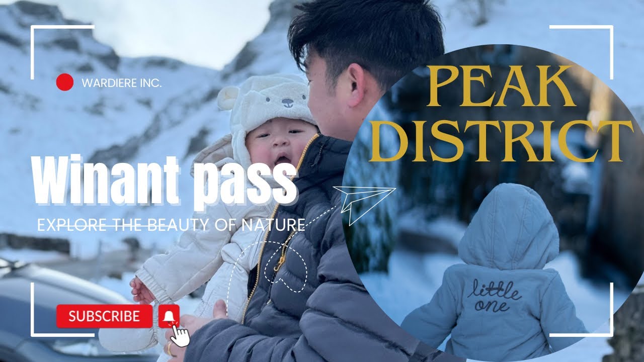 Winant pass covered with snow | Peak District | travelling with my 8 months old baby| 2025 winter