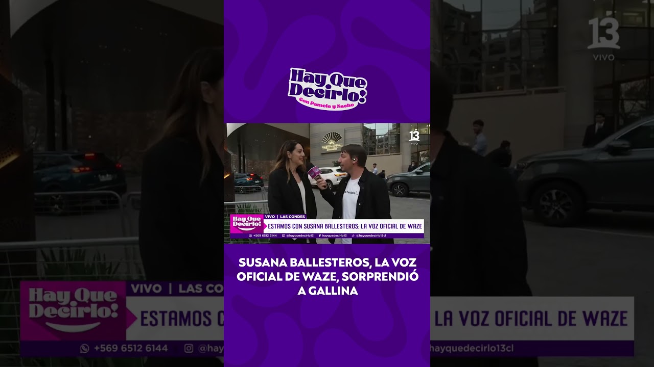 Susana Ballesteros, la voz de Waze, sorprendi&oacute; a Rodrigo Gallina #HayQueDecirlo13