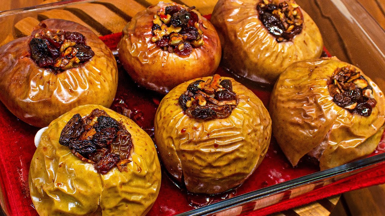 Manzanas Rellenas al Horno | Sazón y Corazón