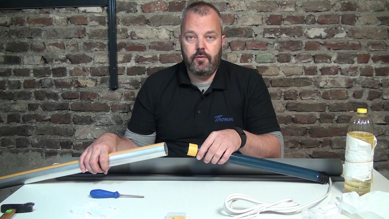 How to make your own electric roller blind with the Somfy Sonesse 40 WT or RTS (220 / 110 V)