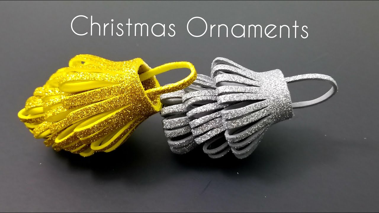 DIY Christmas Decoration Ideas | Glitter Foam Christmas Ornaments | Christmas Decor