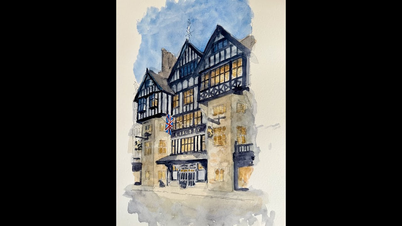 Nightime Watercolors are really easy