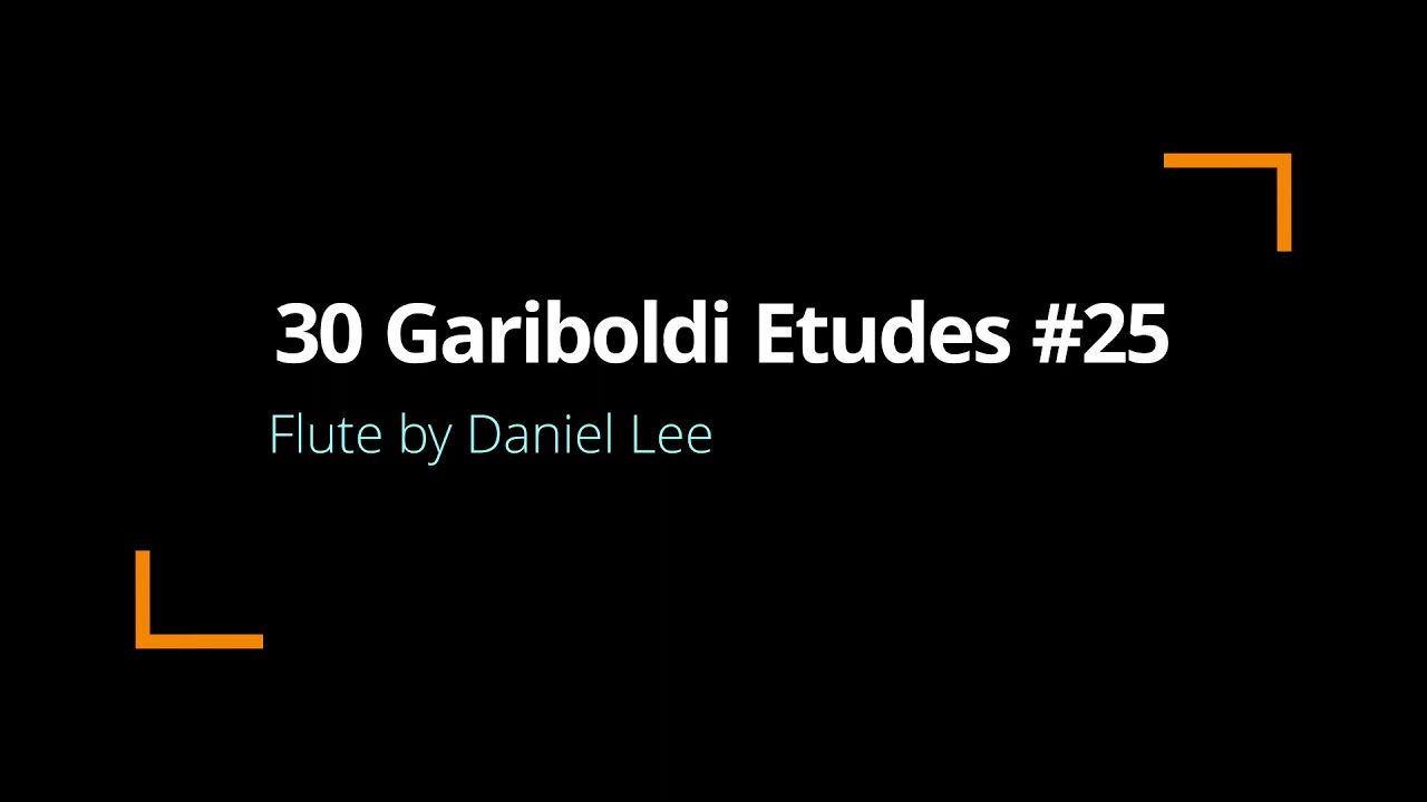 Study no. 25 in g minor from 30 easy and progressive studies for flute by Gariboldi