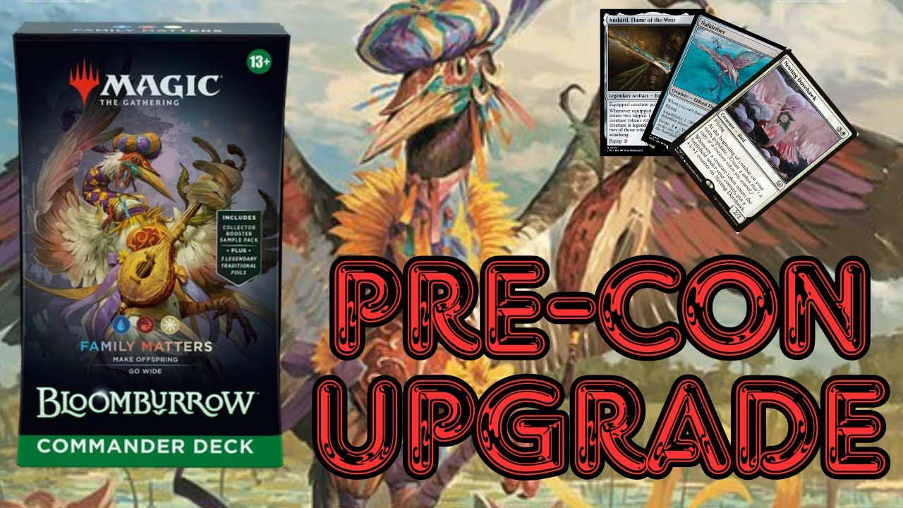 Family Matters MTG Bloomburrow Precon Upgrade, Review, and Giveaway!!