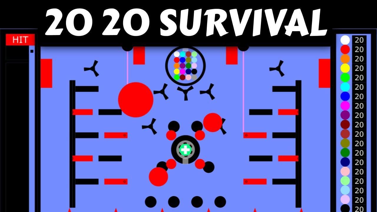 2020 Survival Marble Race (by Algodoo)