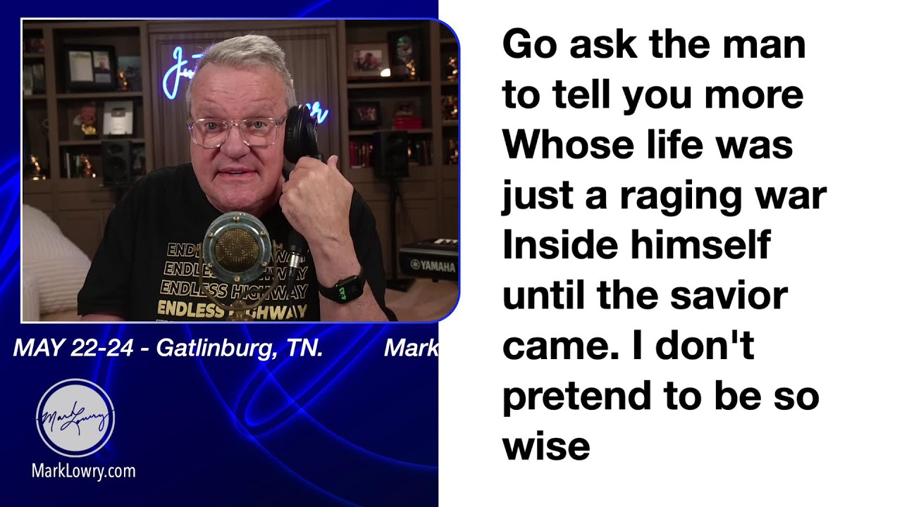 Join #MarkLowry now! Sit up straight and sing!