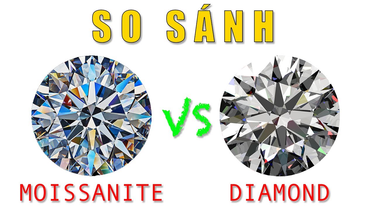 KIM CƯƠNG TỰ NHIÊN & MOISSANITE | SO SÁNH CHI TIẾT | DIAMOND & MOISSANITE | QUOC ANH DIAMOND