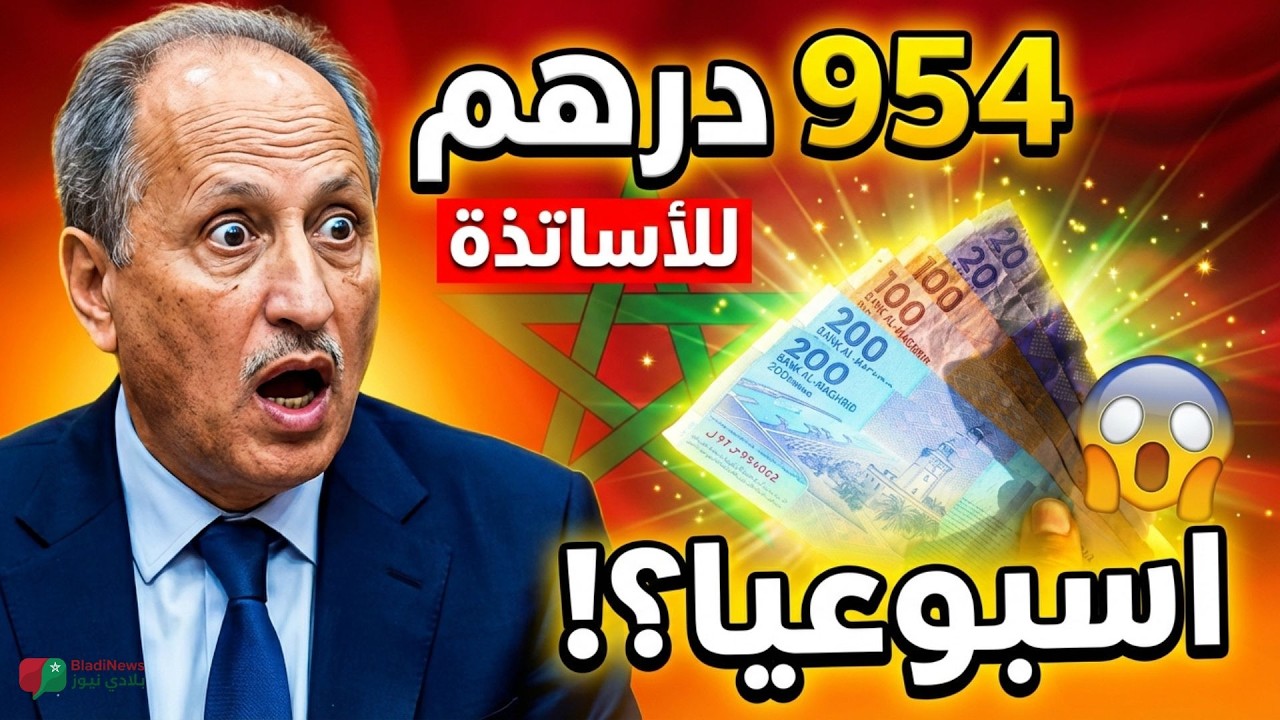954 درهم أسبوعيًا للأساتذة في المغرب.. ⚠️ هل يتم اعتماد تعويض الساعات التضامنية؟ 🇲🇦