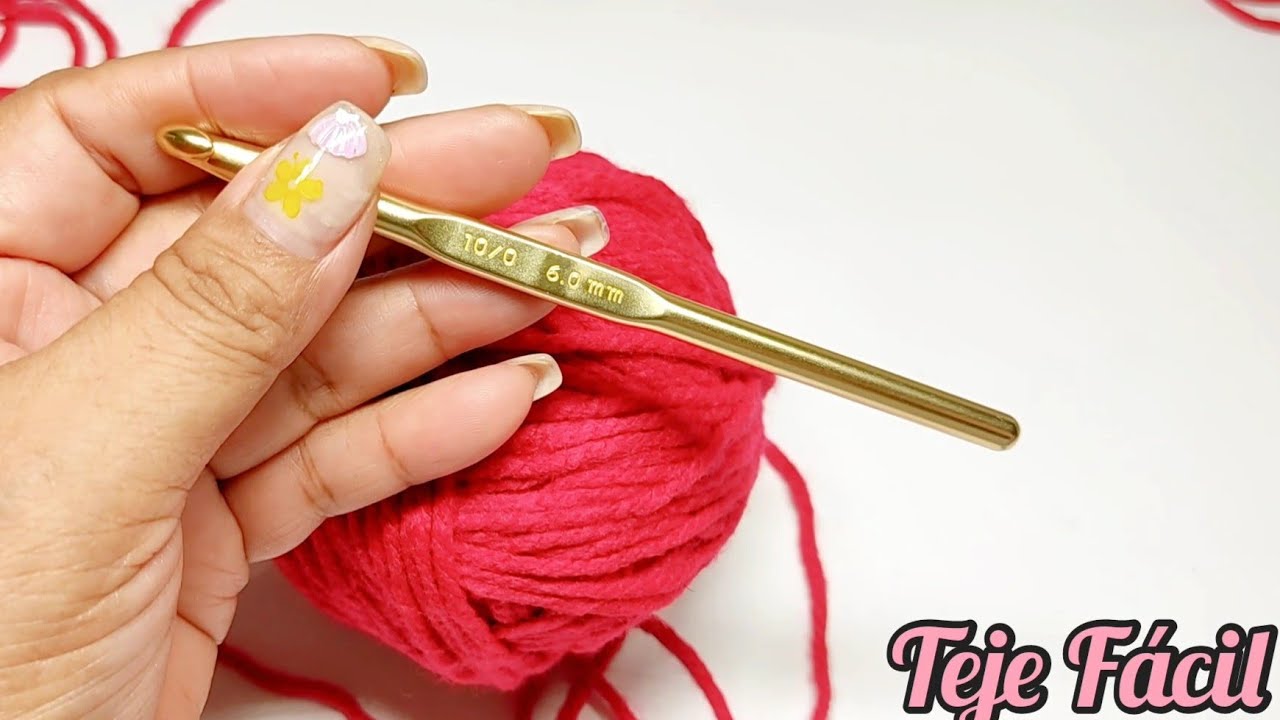 TEJE FÁCIL Y RÁPIDA BONITO PUNTO INGLÉS A CROCHET O GANCHILLO