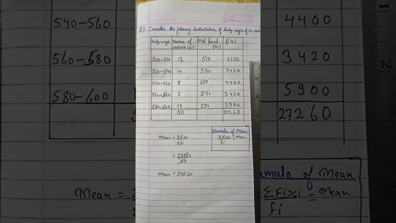 Class 10#STATISTICS #ex 14.1#Question no 2 #Short