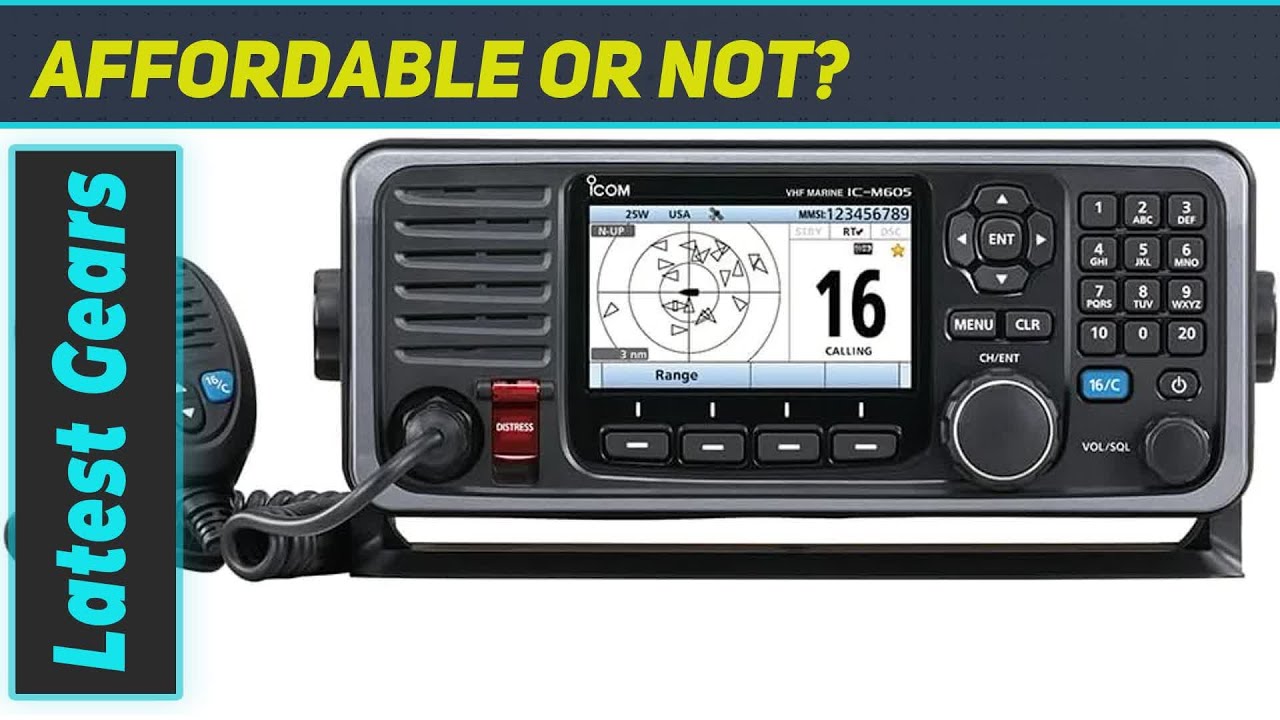 Icom M605 11 Fixed Mount VHF Radio: Your Ultimate Boating Companion