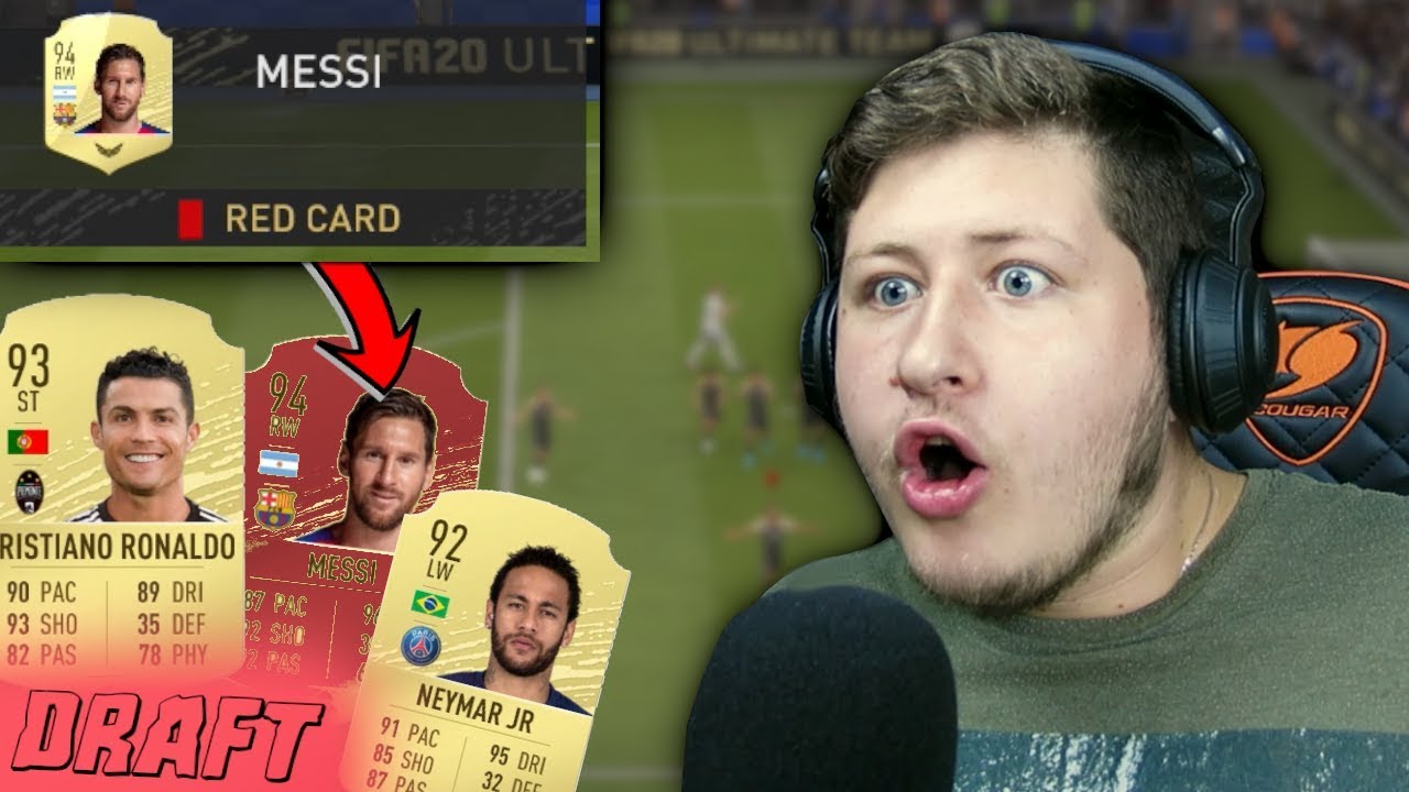 RONALDO, NEYMAR A MESSI, CO DOSTAL ČERVENOU! [FIFA 20 DRAFT]