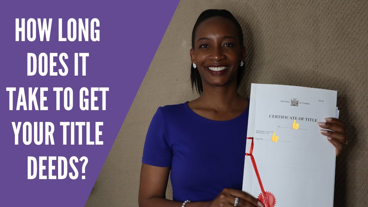 How long does it take to get your title deeds