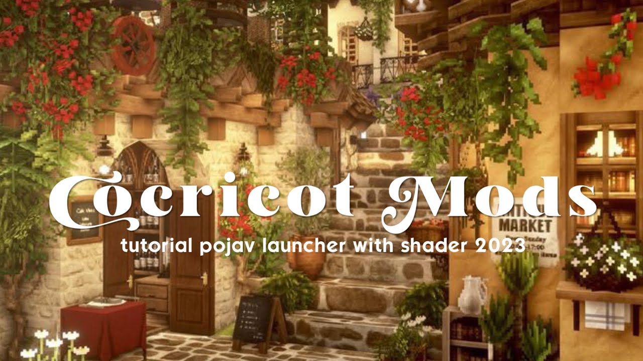TUTORIAL || how to install cocricot mods & shader in your cellphone using Pojav Launcher!2023🌙✨