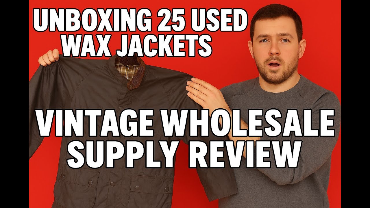 Unboxing 25 Used Wax Jackets! Vintage Wholesale Supply Review