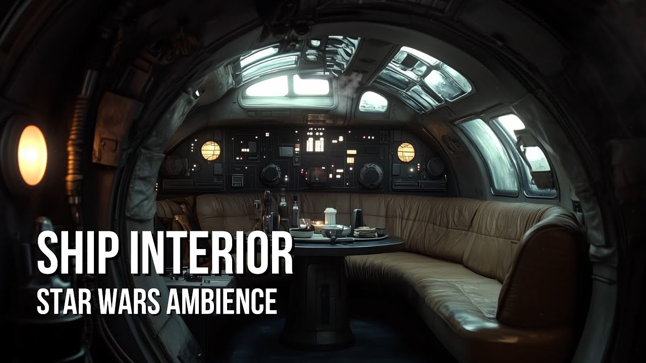 Light Freighter Interior | Star Wars Ambience | Ship Sounds, Sleep Aid, Relaxing White Noise