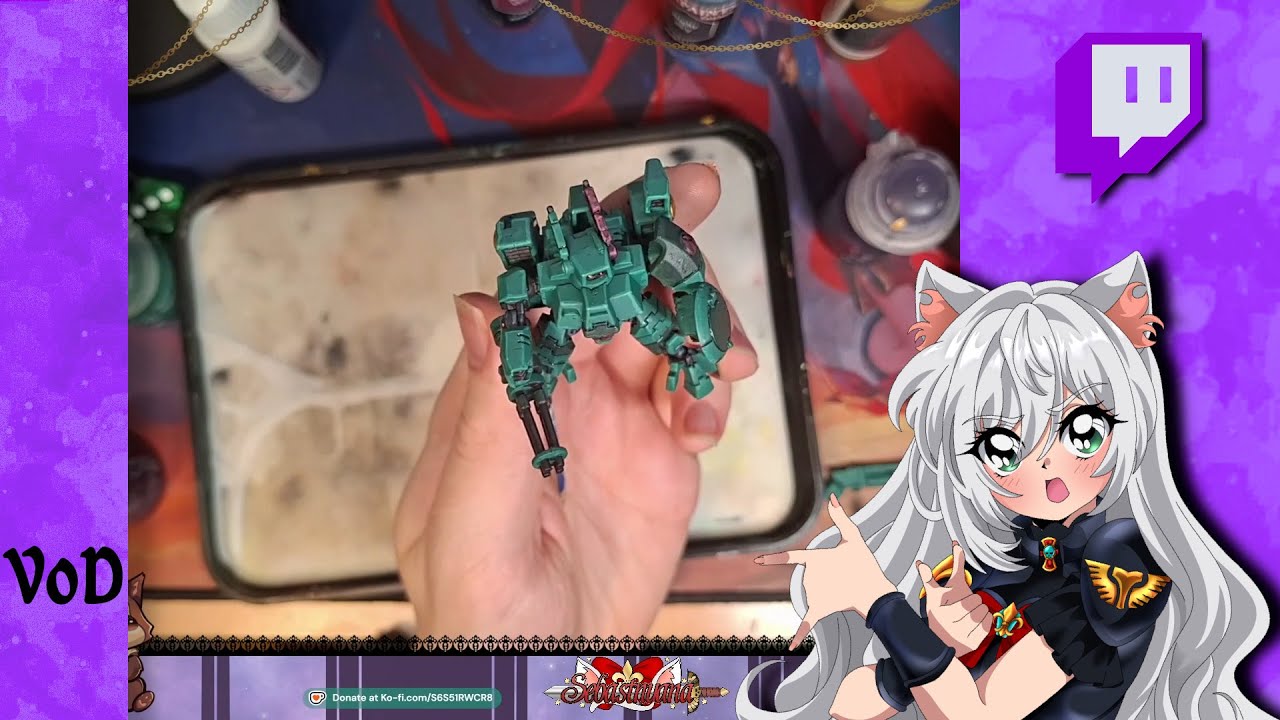 Magical Catgirl painting T'au suits again again! ┃ Stream 03.02.2026