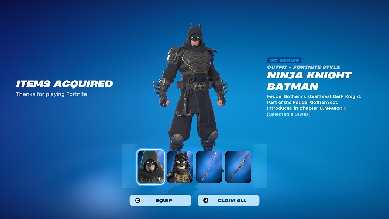 Brand NEW Fortnite Ninja Batman Battle Royale Zero Build Gameplay