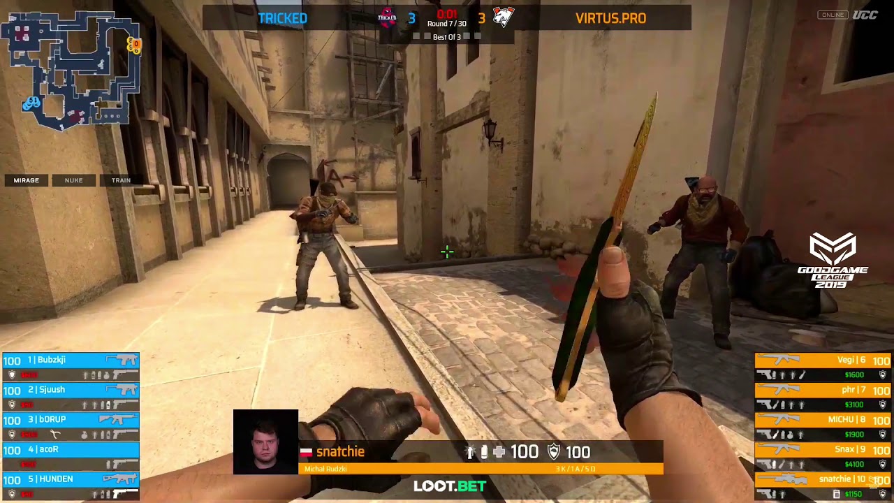 (RU) Tricked vs Virtus.pro | GG League Finals 2019 | by @Toll_tv & @AlexeyDeq map 1