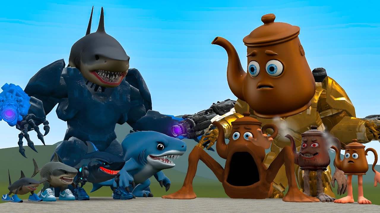 NEW EVOLUTION OF ALL TRALALERO TRALALA VS ALL TA TA TA SAHUR BRAINROT FAMILY In Garry's Mod!