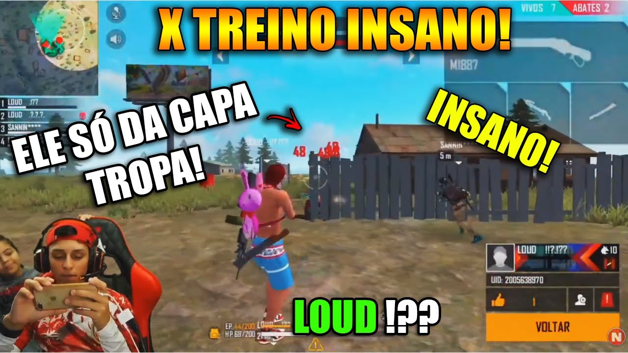 X TREINO - LOUD MISTERIOSO IMPRESSIONA NOBRU - SÓ CAPA! MELHORES CLIPES FREE FIRE