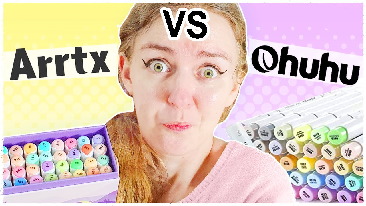ARRTX vs OHUHU Markers - Which Pastel Colored Marker set is the BEST?!