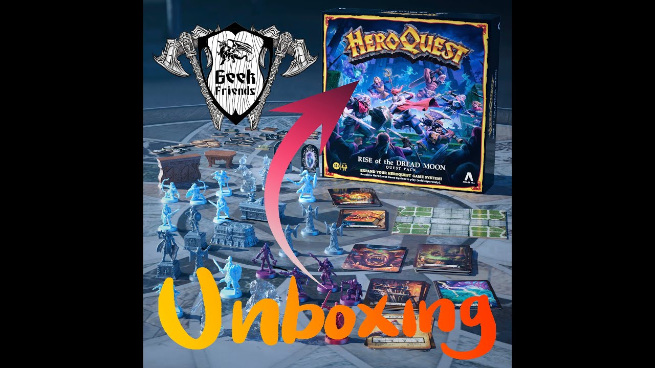 Heroquest: Rise of the Dread Moon Expansion Unboxing