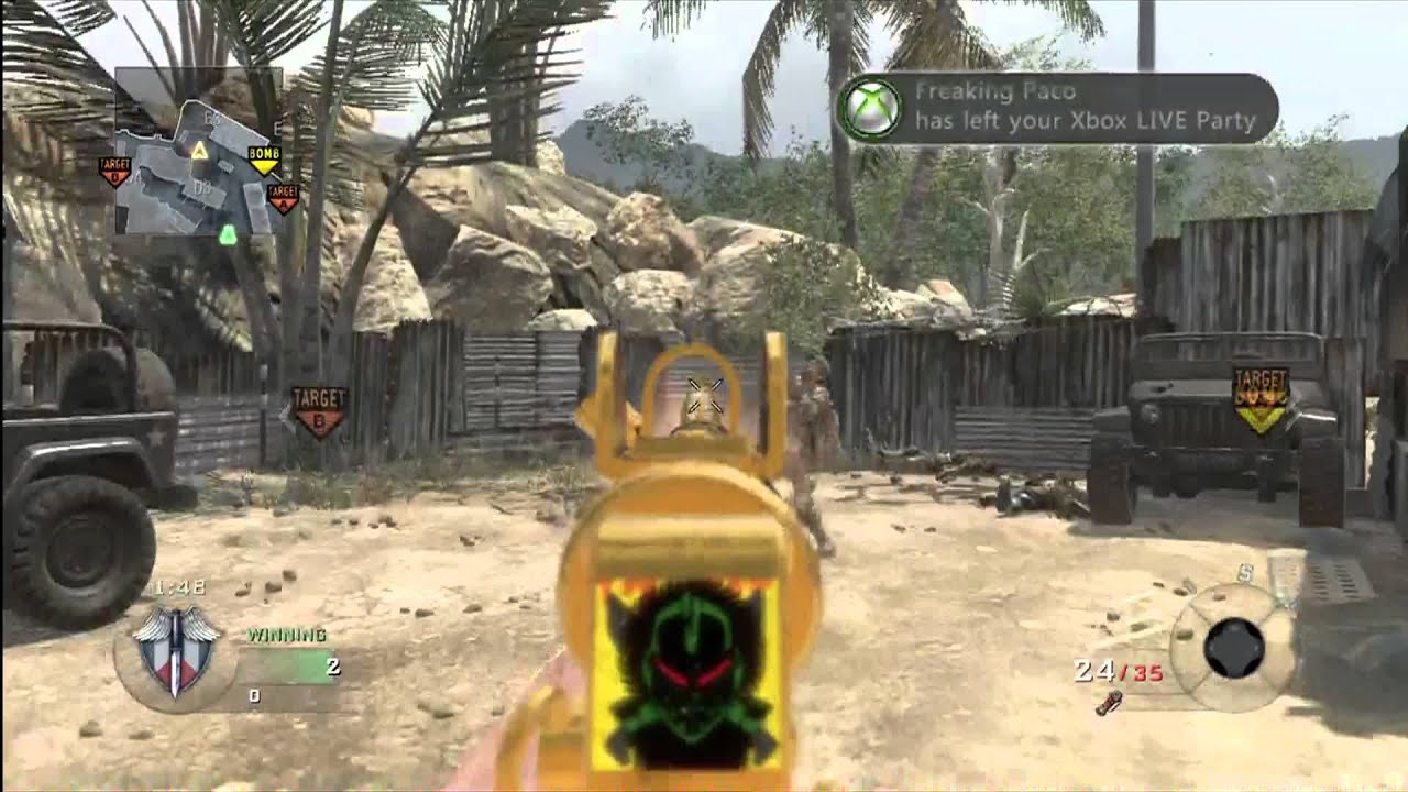 Black Ops: 14-0 MPL Rushing Search and Destroy on Firing Range (High Killstreaks)