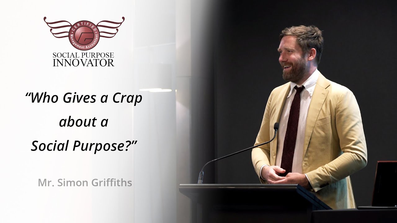 Simon Griffiths  at CMA Hall of Fame 2022 - Who Gives A Crap about Social Purpose