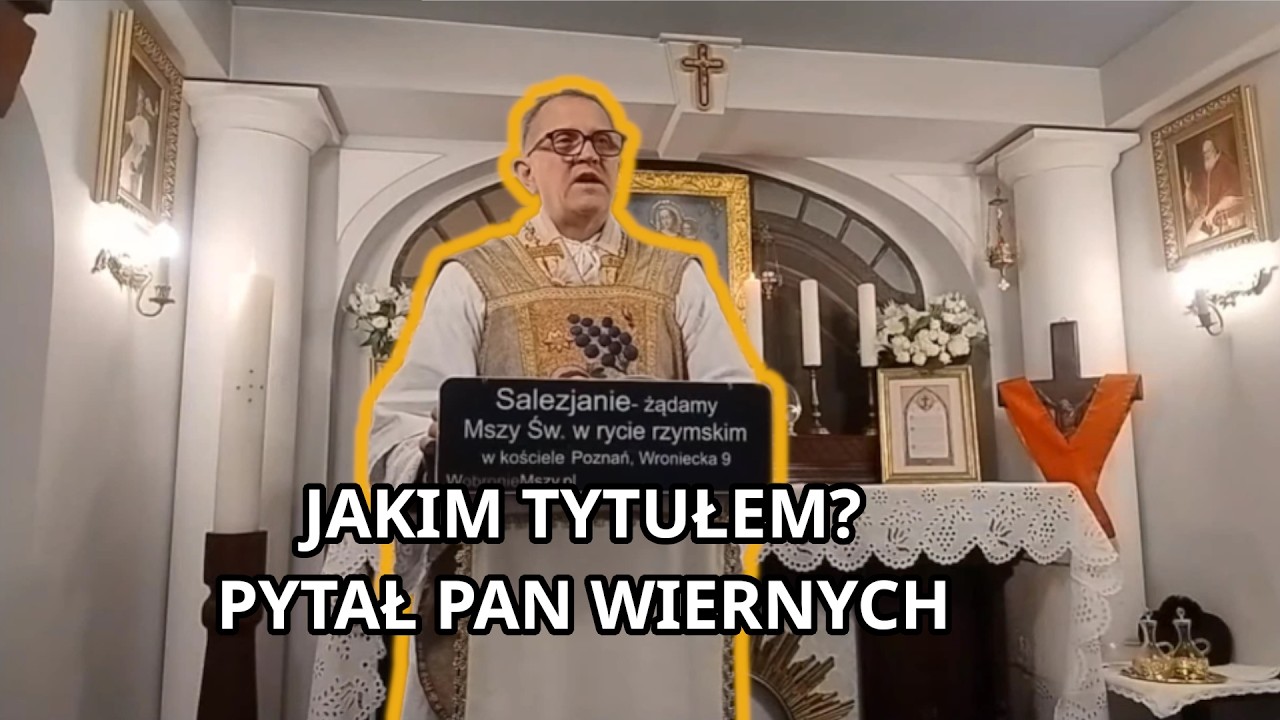 Michał Woźnicki Intencja od Pana Mateusza, chciał zapisać od wiernych 8.04.2026