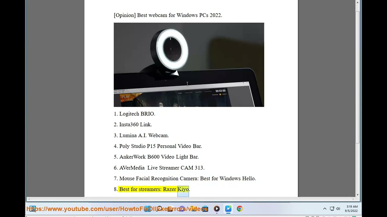 [Opinion] Best webcam for Windows PC of 2022
