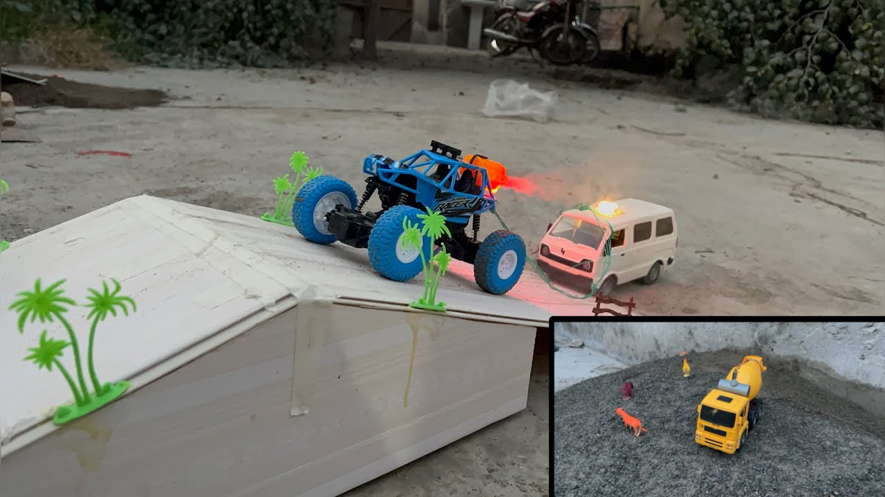 RC Truck Carrying Duba Over Mountain Terrain – Extreme Off-Road Test!