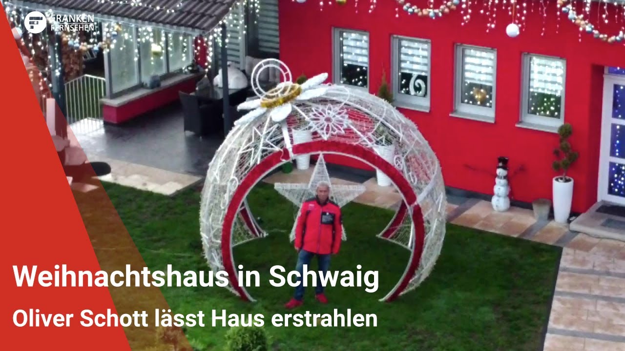 Weihnachtsfieber in Schwaig: Oliver Schott lässt Haus erstrahlen