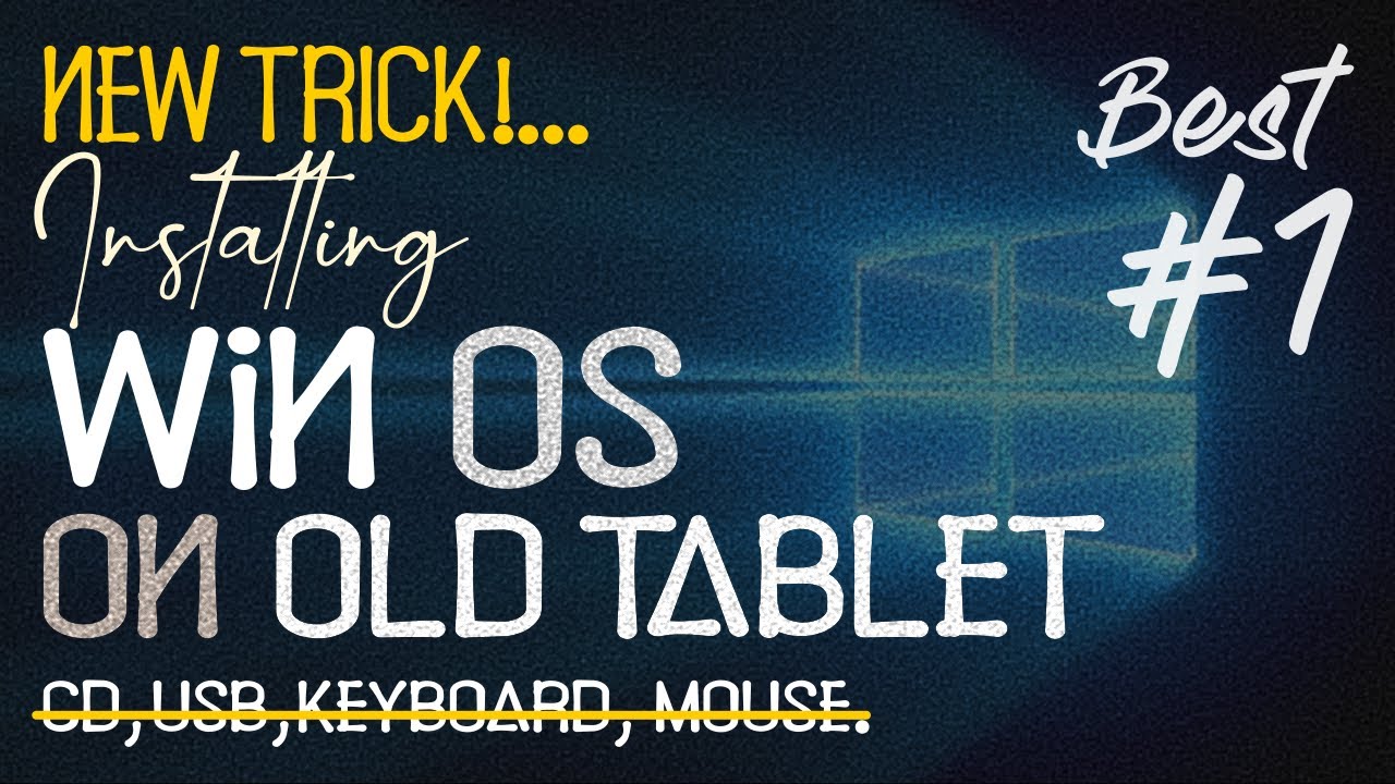 🔴 Install Windows on Tablet Just Use Micro SD No any Docking Keyboard and USB #1  Elitepad 900 G1