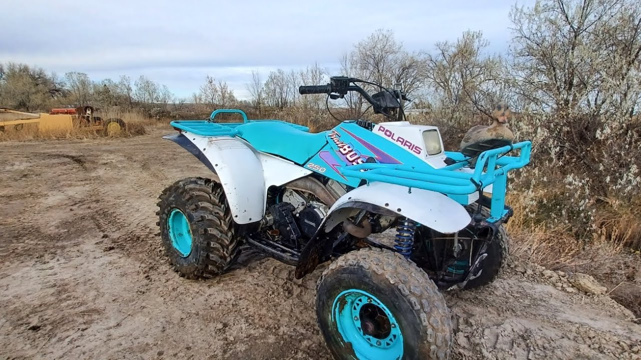 1996 Polaris TrailBoss 250 2x4- Start and small drive.