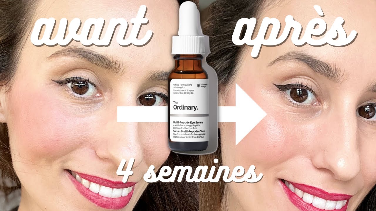 AVANT / APRÈS : MULTI PEPTIDE EYE SERUM THE ORDINARY