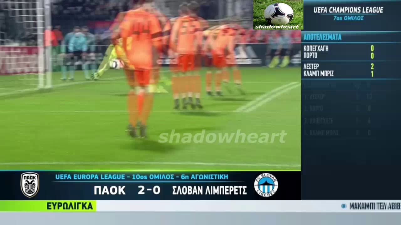 ΠΑΟΚ{|2:0|}Σλόβαν Λίμπερετς {Στιγμιότυπα}