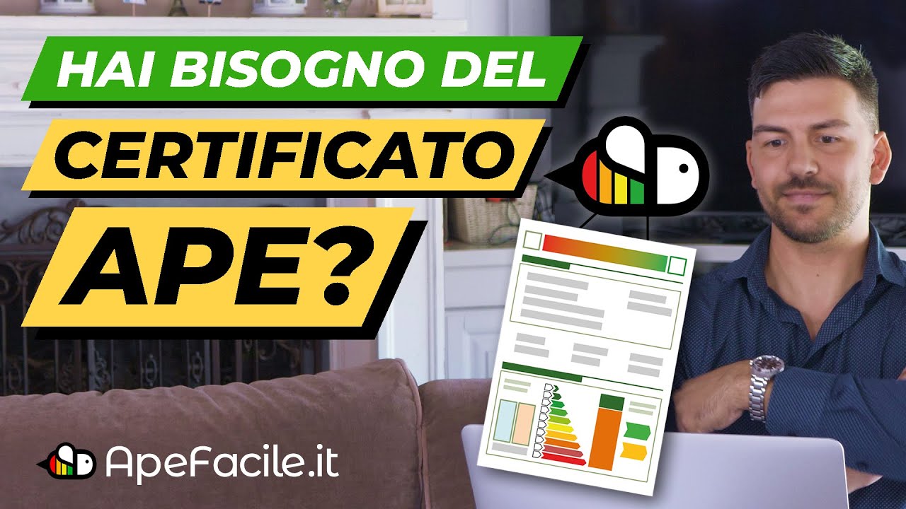 Hai bisogno del Certificato APE? Vai su Apefacile.it