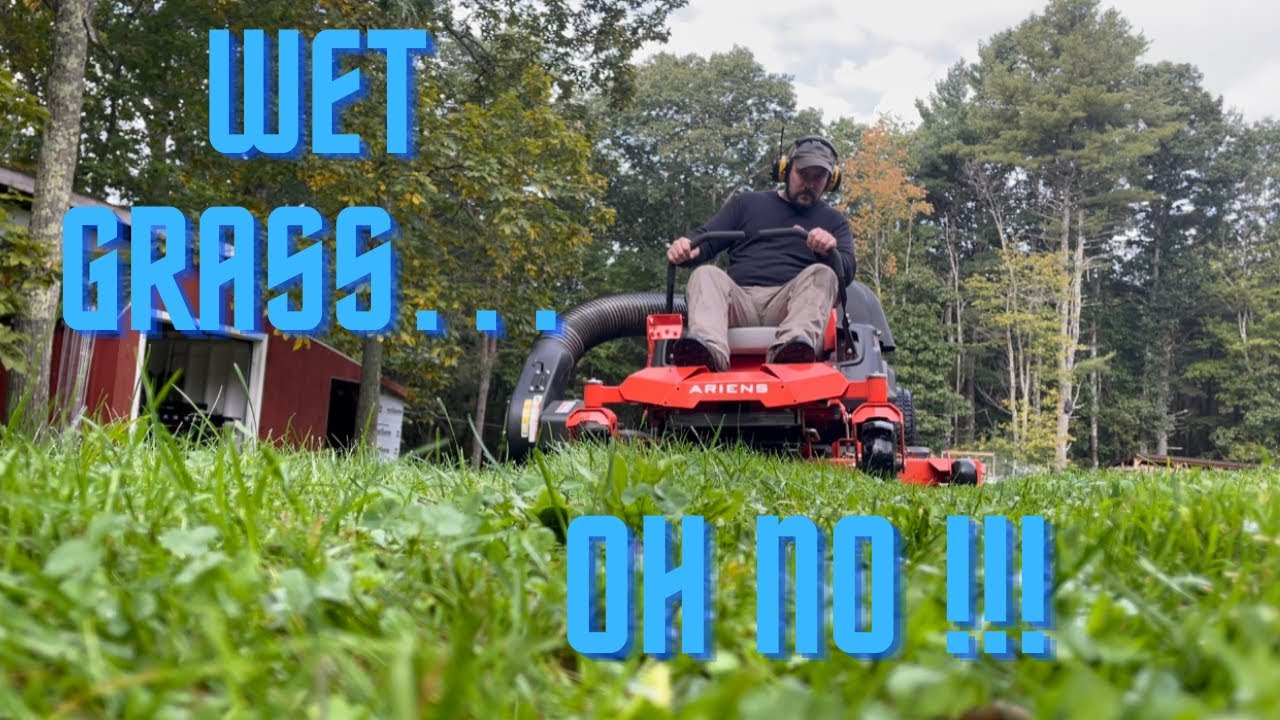 Ariens Ikon XD 52 vs wet grass