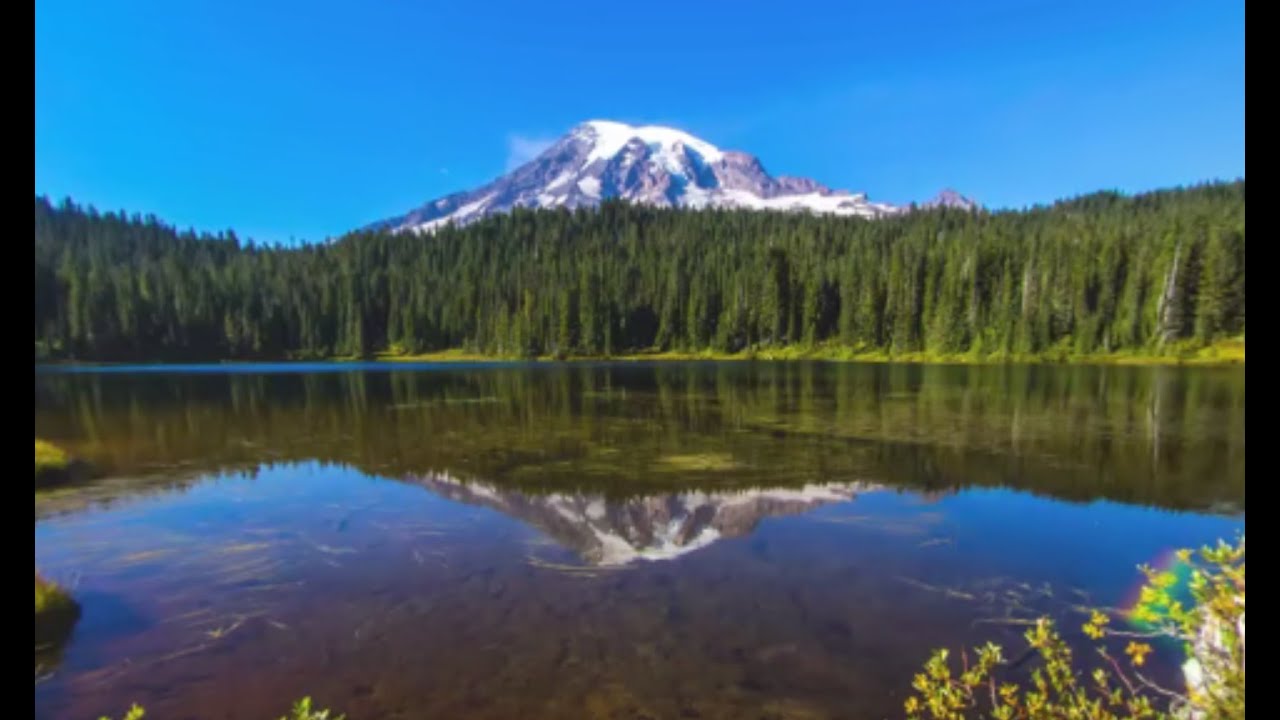 Reflection Lakes at Mt. Rainier,  360 video