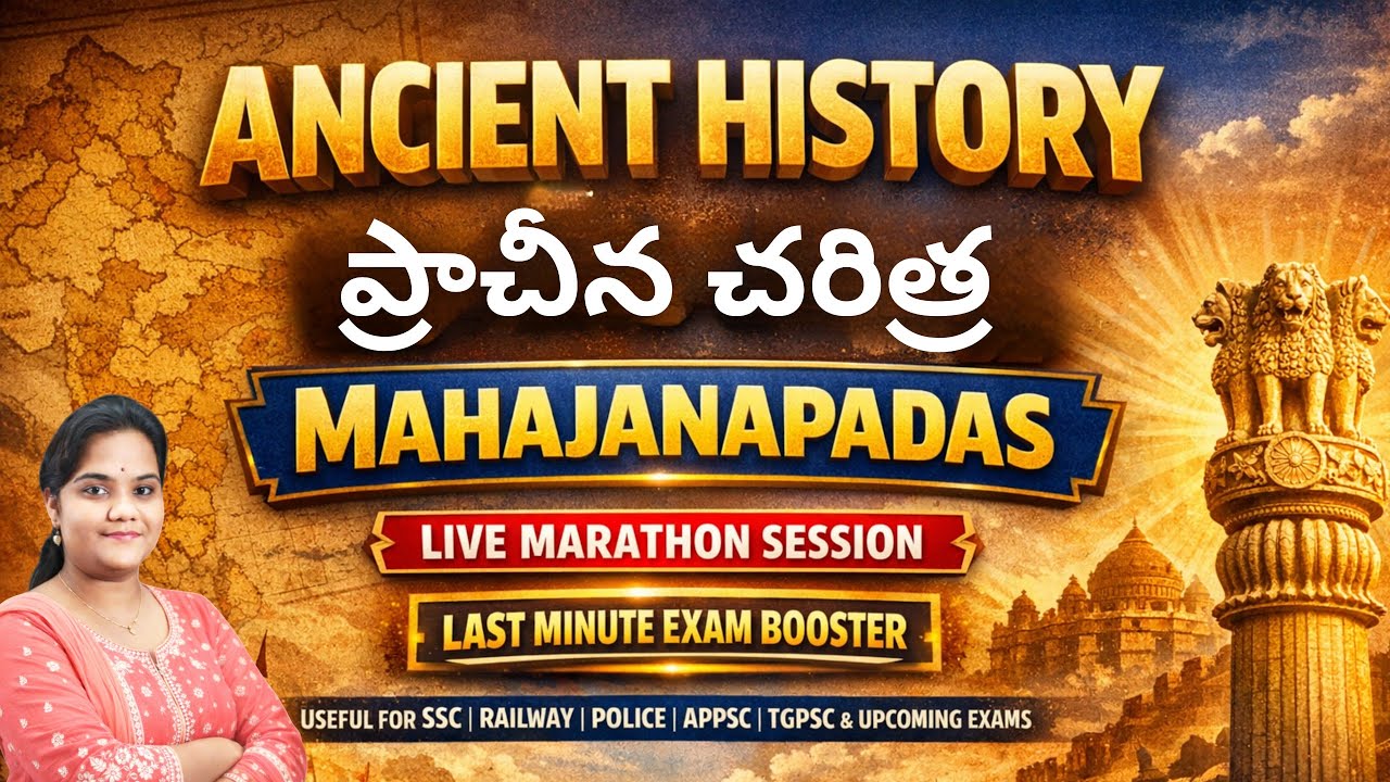 Mahajanapadas Concept + MCQs🔥 Ancient Indian History Marathon for SSC, Railway, Police & Other Exams