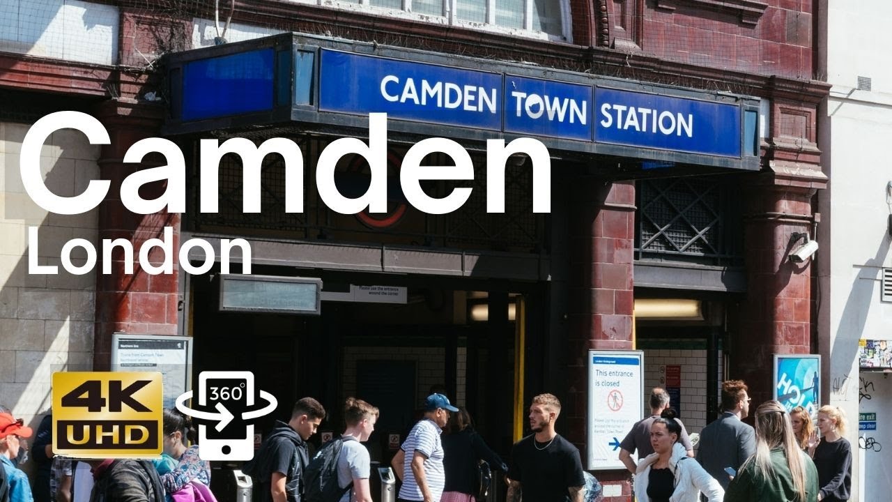 London Walk 👣 Camden Town 🇬🇧 incl. Camden Stables Market, Lock and High Street
