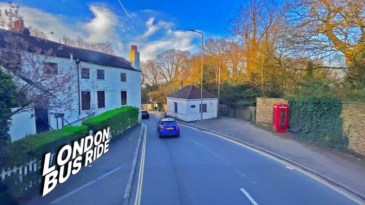 LONDON Bus Ride 🇬🇧 - Route 210 🚌 - Passing some affluent urban villages 🌻, Hampstead & Highgate 🏘