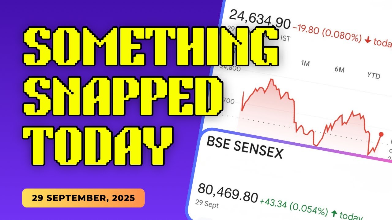 Market Rollercoaster: Sensex Crashes 800 pts from High, Nifty Below 24,800 | Stock Market Update