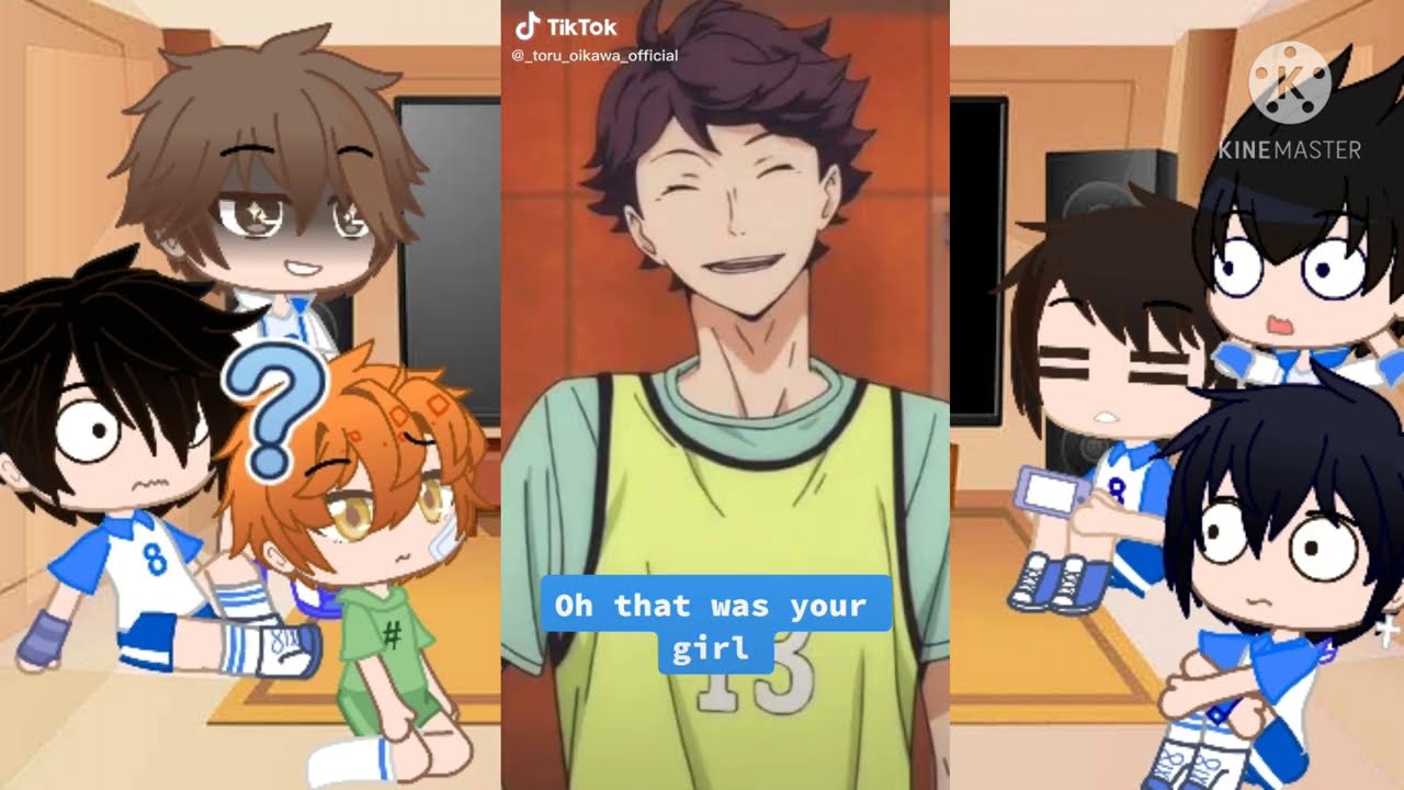 Kageyama's past team reacts || Kyohaba IwaOi Kinkuni MattsuHana 🌸🌸🌸 Part 3//2 :/
