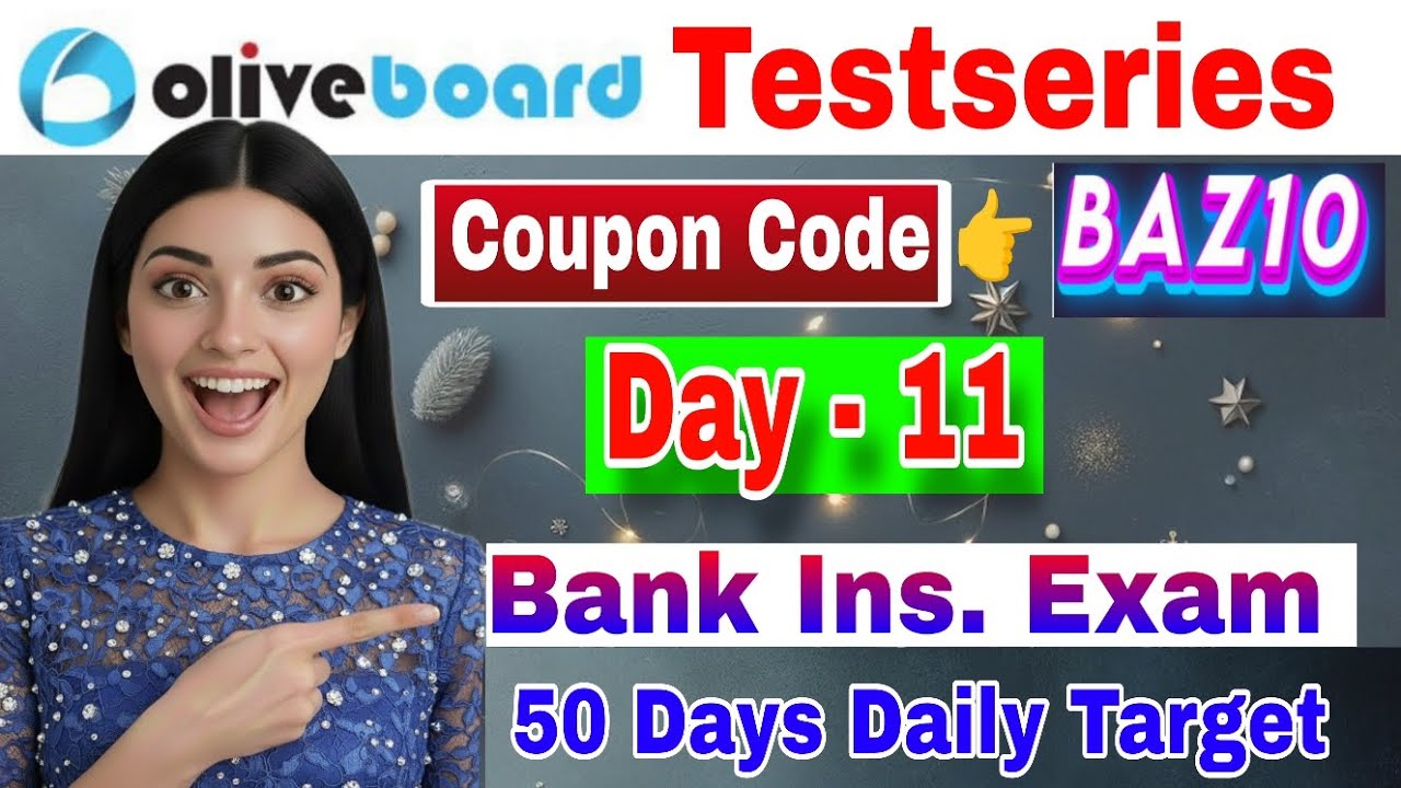 Oliveboard Coupon code | Bank Exam Daily Target Day 11|Bank Exam todo list |Oliveboard discount code